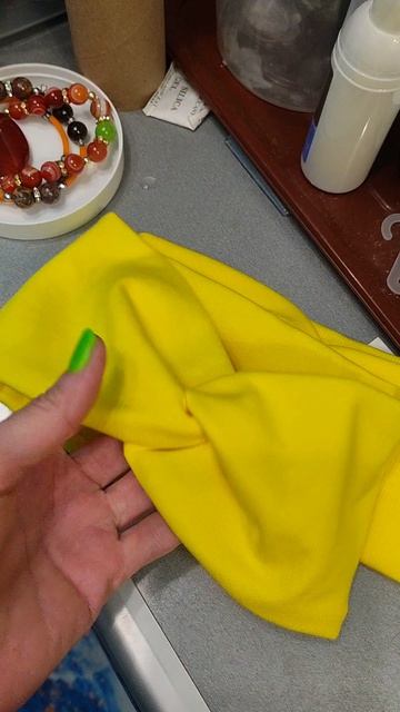 жёлтая повязка для волос #вещи #россия #аксессуар