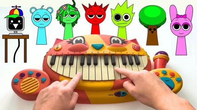 СПРУНКИ АНИМАЦИЯ: Спрунки, но воссозданные только с использованием КОШАЧЬЕГО ПИАНИНО! РЕАКЦИЯ