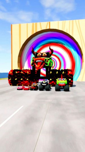 МУЛЬТИКИ ПРО МАШИНКИ МОНСТР  ПРОХОДИТ ИСПЫТАНИЯ