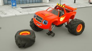 Цвета колес на автобусе - Собираем огненный грузовик - Детские стишки и песенки для детей