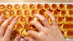 Мультики для детей. Залипательные ИИ клавиатуры. Набор текста. АСМР