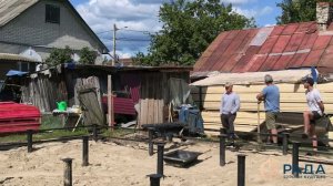 Строим дом 6х8 на тесном участке! Часть 1 - доставка материала и возведение каркаса