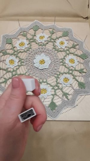 У меня появился блокатор для вязанных салфеток 🧶