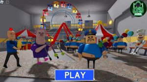 1000 БАРРИ против ЦИРКА! ПОБЕГ БАРРИ ИЗ ТЮРЬМЫ! #roblox #obby