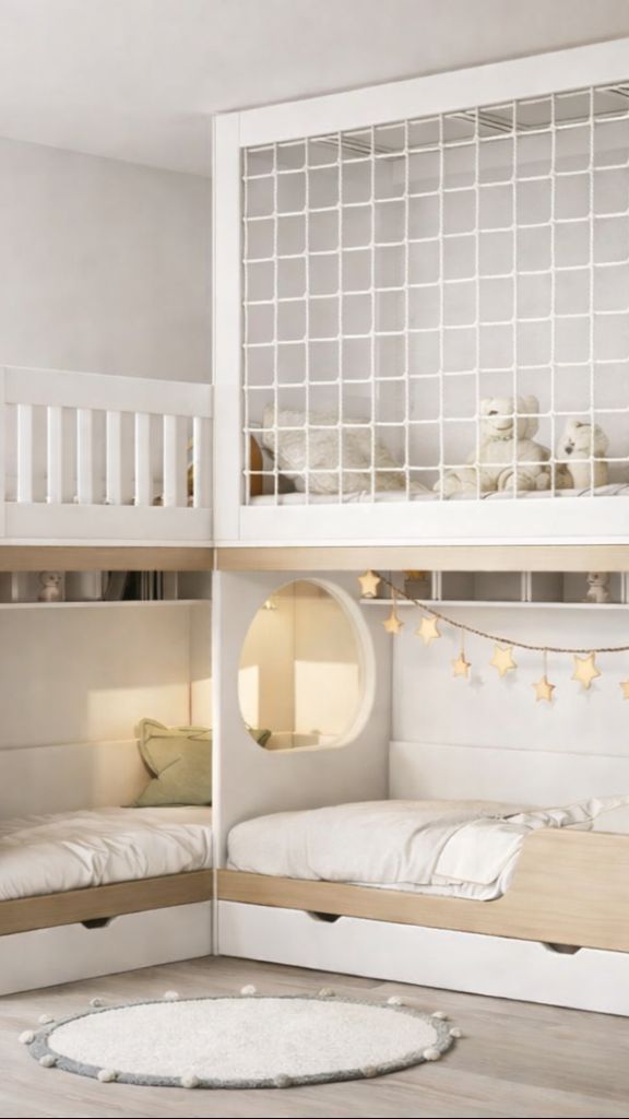 ✨ Как разместить троих детей в одной комнате?