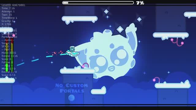 Прошел красивый уровень Moonlight в Geometry Dash + Спасибо за 10 подписчиков видео скоро