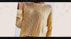 Красивый ажурный узор для джемпера и не только..