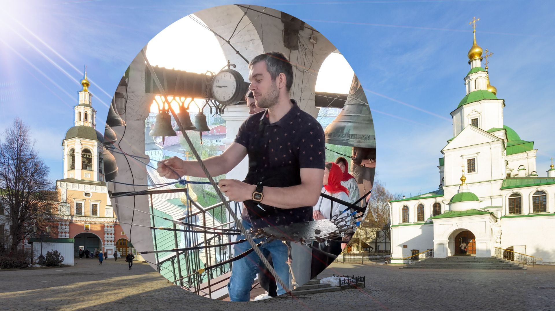 Колокольный звон (55) на Светлой седмѝце 22.04.2025 в часы свободного доступа, Данилов монастырь