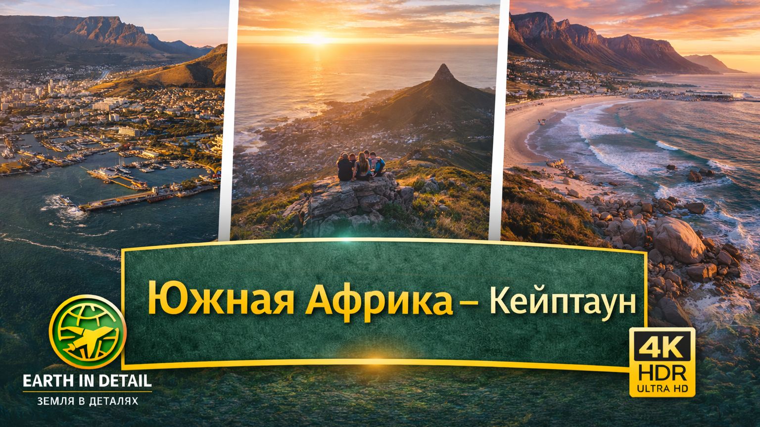 🌍 Добро пожаловать в удивительное путешествие по Кейптауну 4K HDR Ultra HD