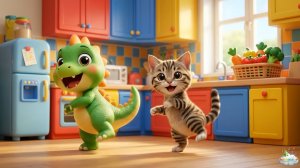 Веселый танец хвостиков для малышей | Динозаврик Тоша