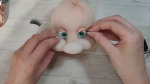 Рукоделие. Мастер-класс. Кукольная мордашка из капроновых колготок.