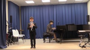 Концерт к 8 марта 2026 ДМШ им.А.К.Глазунова "Мелодия" Л.Оливейра .исп.Аблицов Артемий. Кларнет.