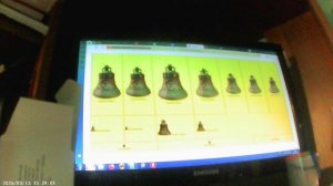Репетиция субботнего трезвона к Литургии на тренажёре колокольного звона