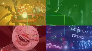 Чу-Чу Чарльз 🆚 Чарльз Мутант 🏎️ Меха Титаны ⚔️ Школьный Автобус Пожиратель — Плитки Хоп