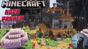 Майнкрафт - Как построить черный современный дом. Minecraft.