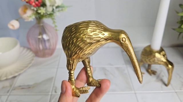 Подсвечник ЗОЛОТОЙ КИВИ, металл, 9 см, 380621