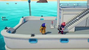 ган бист gang beast ловим акул