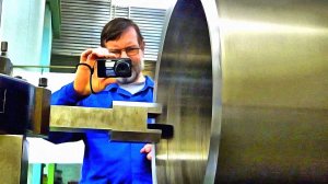 На токарном станке...