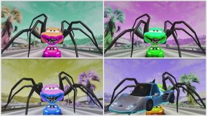 Молния Маккуин 🏎️ Битва 4 Цветов 🔴🔵🟢🟡 Легендарный Танец — Плитки Хоп Музыкальный Челлендж