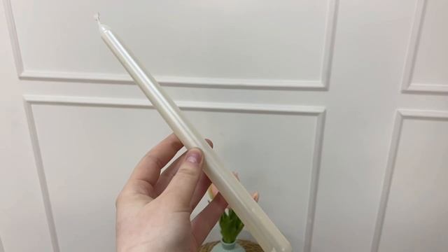 Свеча АНТИЧНАЯ белая, 2.1х25 см, ACC682420