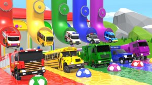 Песня для бинго - Колеса для автобуса - Колеса в форме футбольного мяча - Детские песенки