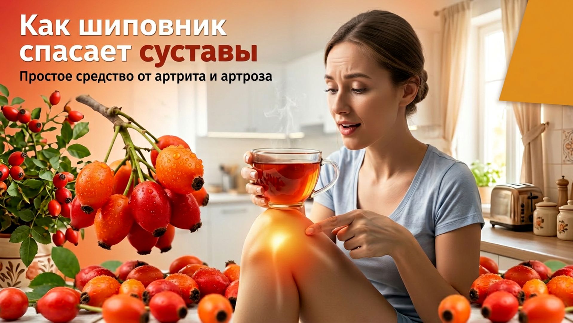 Как шиповник спасает суставы: простое средство от артрита и артроза