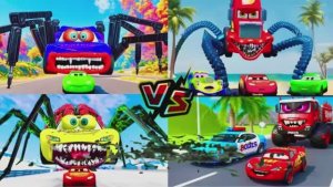 ЧЕЛОВЕК-ПАУК против МОЛНИИ МАККУИНА! 🕷️⚡ Битва супер-машин в Tiles Hop | Кто победит? (Insane Cars)