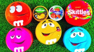 Мультики для детей. Конфетки в 5 больших коробочках и 2 маленьких. Мультики конфетки для малышей