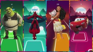 ШРЕК против ЧЕЛОВЕКА-ПАУКА и МОАНЫ! 😱 БЕЗУМНЫЙ УРОВЕНЬ 11  | Молния Маккуин vs Супергерои 🎶