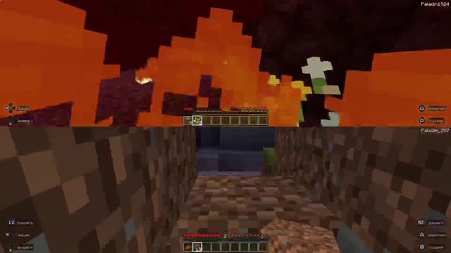 С братом впервые создали портал в ад в Minecraft и пытаемся там выжить 🐷
