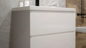 Тумба с раковиной AURA Vanessa 60-2 пд подвесная, белая