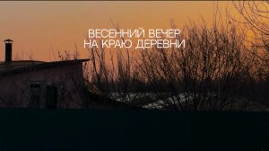Весенний вечер на краю деревни