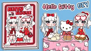 Бумажный АСМР💜 Книжка-игра Хелоу Китти и Гача лайф 💜Играем Вместе