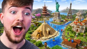 1000 ИГРОКОВ ПОСТРОИЛИ 10 СТРАН В МАЙНКРАФТЕ!