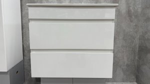 Тумба с раковиной MIRSANT Next 70/2 подвесная, 2 ящика, раковина Next 70