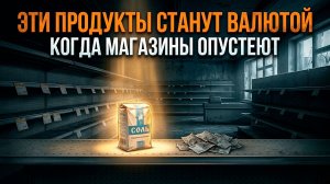 Эти продукты станут валютой, когда магазины опустеют