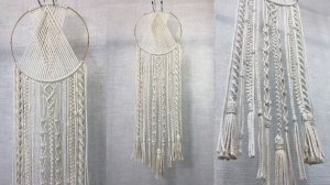 Панно Ловец снов макраме пошаговый мастер-класс