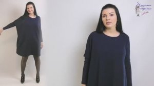 Свободное платье ассиметричное (с разными рукавами) сшить своими руками