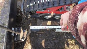 Лопата мотоблочная ЛМ-100 от Мобил-К на мотоблоке Нева МБ23 с гусеницами Крутец