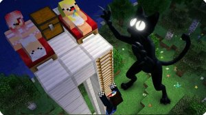 🫣🐈⬛КОТ из 99 НОЧЕЙ Преследует НАС в МАЙНКРАФТ! НУБИК