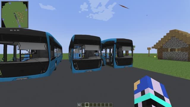 ПОКАЗЫВАЮ СВОЙ ТРАНСПОРТ И КОЛЬЦЕВУЮ ЛИНИЮ В MINECRAFT MTR