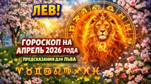 ♌ ЛЕВ: гороскоп на апрель 2026 года | 🔮 Предсказания для Льва ✨