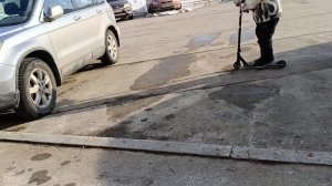 tst_первая катка на скуте весной