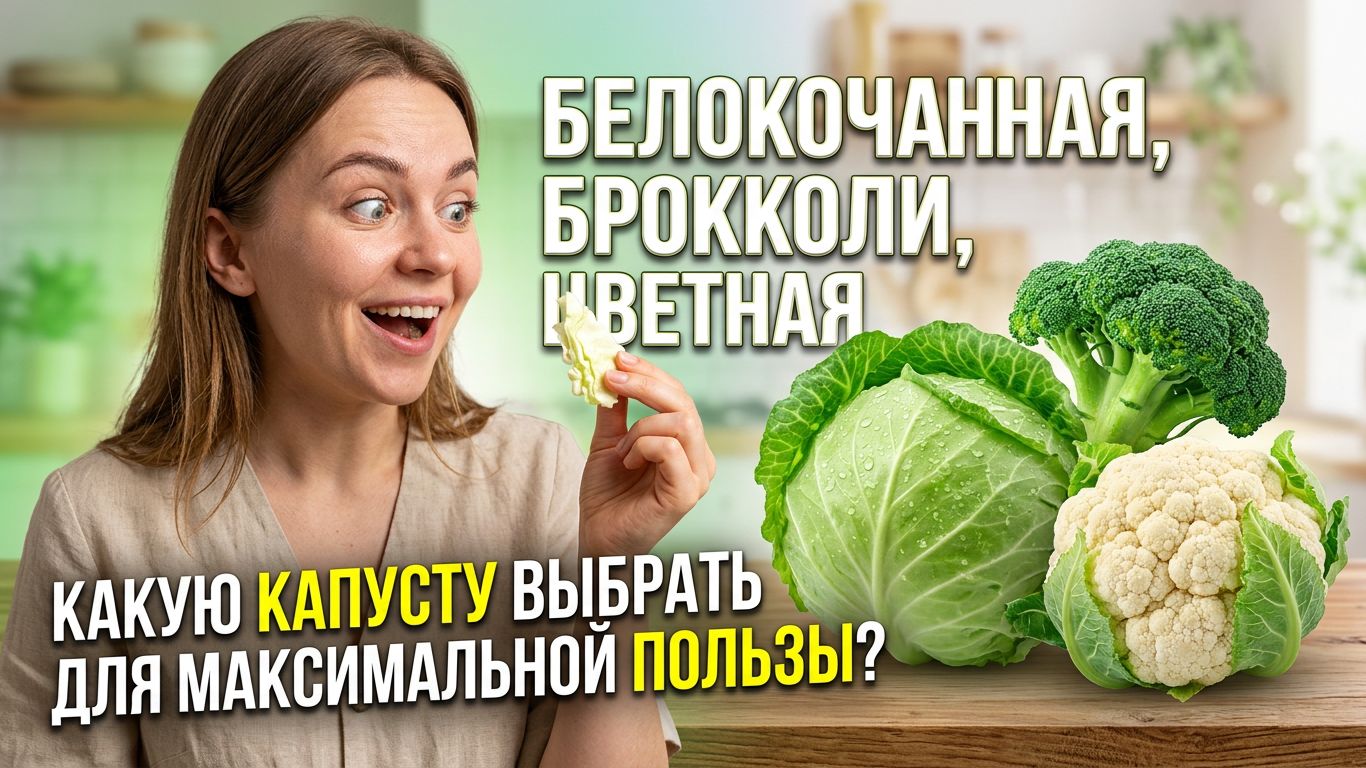 Какая капуста самая полезная? Разбор всех видов: от белокочанной до брокколи