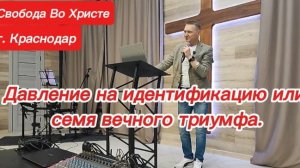 Давление на идентификацию или семя вечного триумфа. Олег Мамонтов. Краснодар.