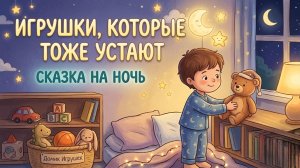 Игрушки, которые тоже устают | Сказка на ночь для детей 3+