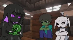 Нескучная жизнь дочери-крипера в Майнкрафте 1 часть, анимация