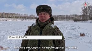 Подрыв льда в Новосибирской области