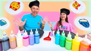 Miss Katy - Рисуем Блинами Челлендж 🥞 PANCAKE ART