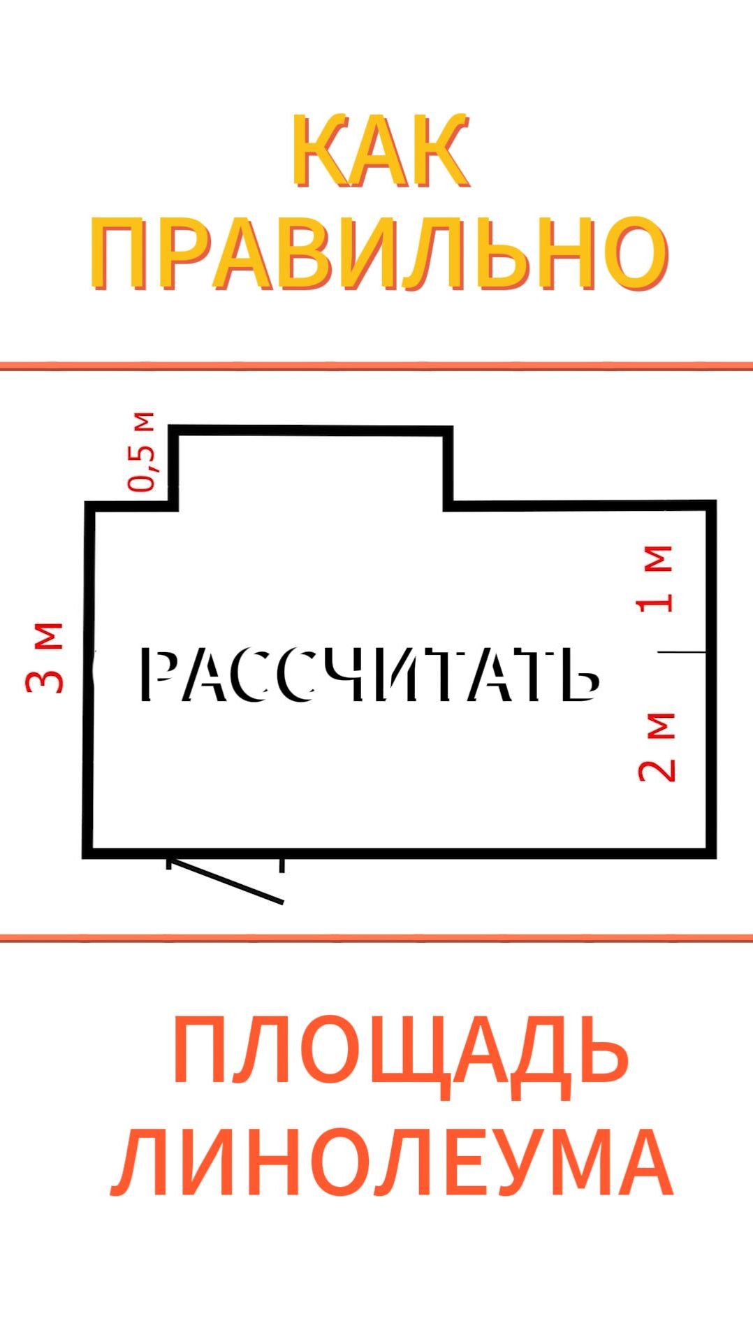 Как правильно рассчитать площадь линолеума?